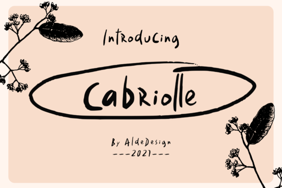 Cabriolle: A Handwritten Font for Editorial Clarity and Modern Style
