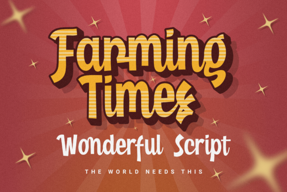 Farming Times: A Handwritten Font for Authentic Brand Identity