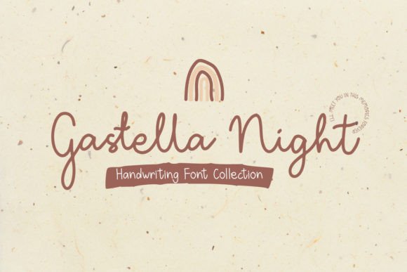 Gastella Night: The Handwritten Font for Unique Craft Projects