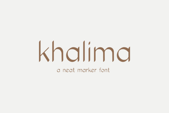 Khalima: A Handwritten Script Typeface for Editorial Design
