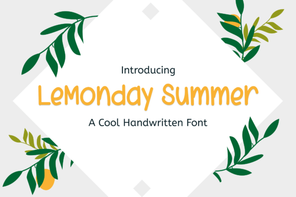 Lemonday Summer Typeface: A Web Designer’s Take on Summer Vibes