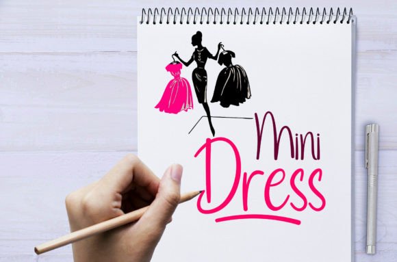 Mini Dress Typeface: A Handwritten Font for Polished Brand Identity