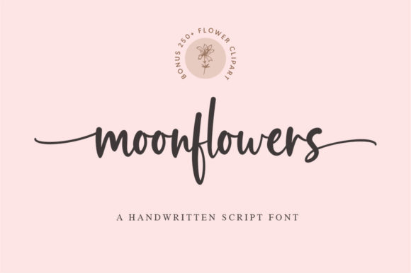 Moonflowers: The Romantic Handwritten Font for Elegant Brand Identity