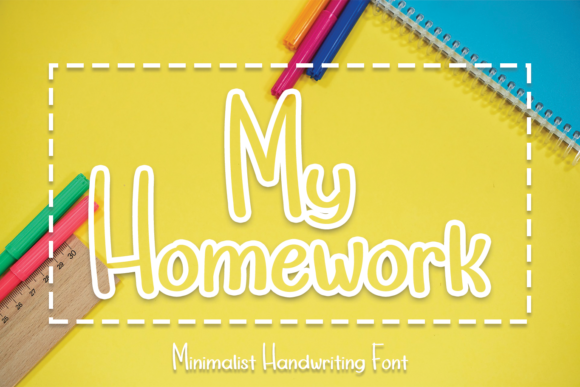 My Homework: The Sweet Handwritten Font for Handmade Brands