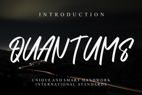 Quantums: The Friendly Handwritten Font for Authentic Branding