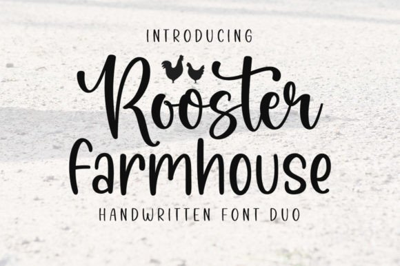 Rooster Farmhouse Duo: The Handwritten Font for Scroll-Stopping Campaigns