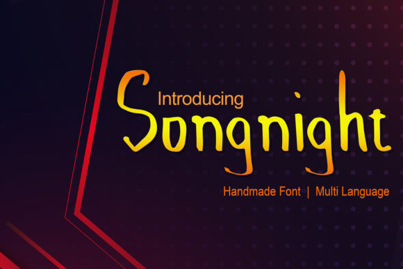 Songnight Typeface: A Handwritten Font for Authentic Branding