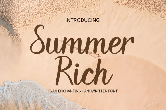 Summer Rich: A Handwritten Typeface for Authentic Brand Identity