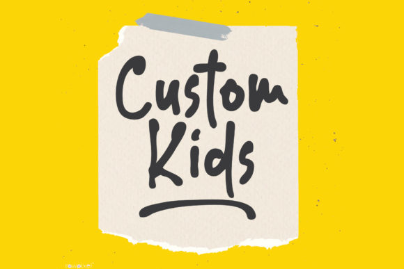 Upgrade Your Brand Identity With Custom Kids Handwritten Font
