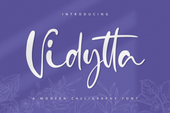 Vidytta: A Handwritten Script Font for Elegant Editorial Design